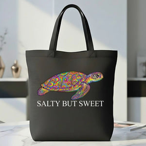 "Salty But Sweet" Funny Personality Trait Tote Bag