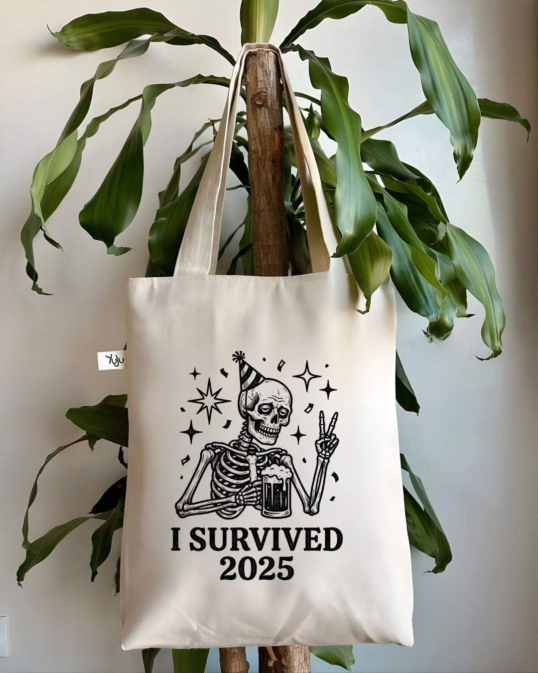 I Survived 2025 Funny Milestone Celebration Tote Bag