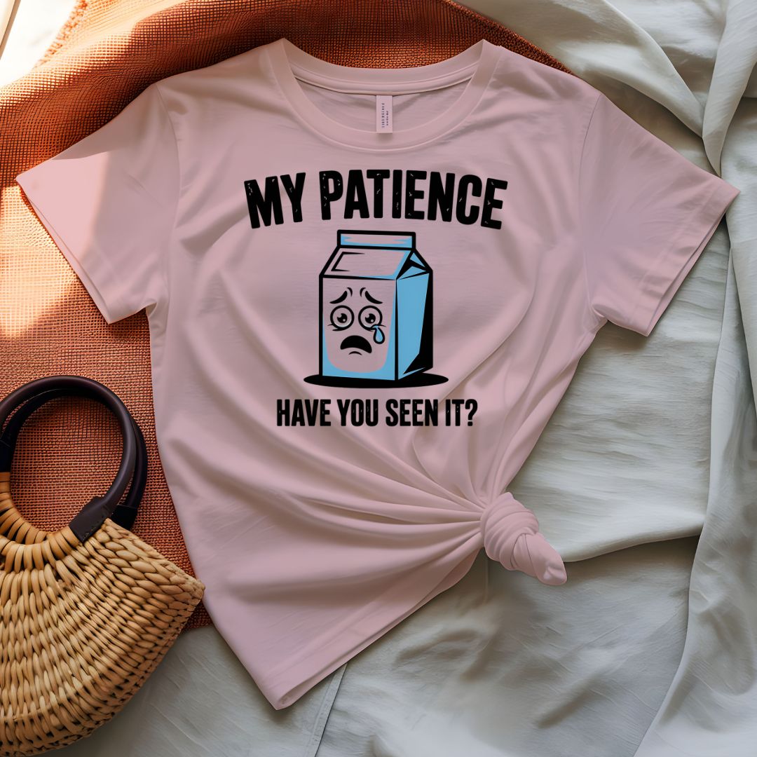 My Patience Inspirational Quote T-Shirt - Minimalist Mindfulness Tee