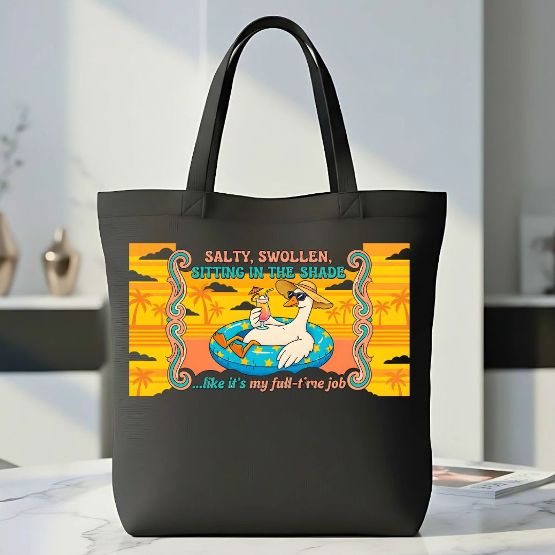 Salty Swollen Funny Beach State Sarcastic Tote Bag