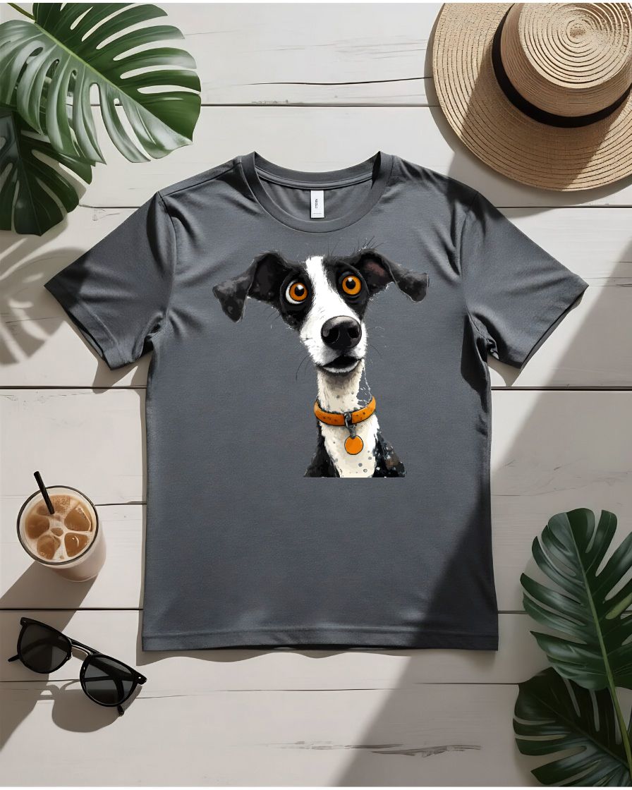 Cute dog vibes tee happy puppy face floppy ears graphic