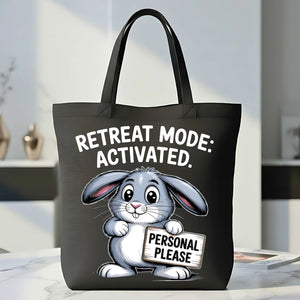 "Hoppy &amp; You Know It" Funny Bunny Pun Tote Bag