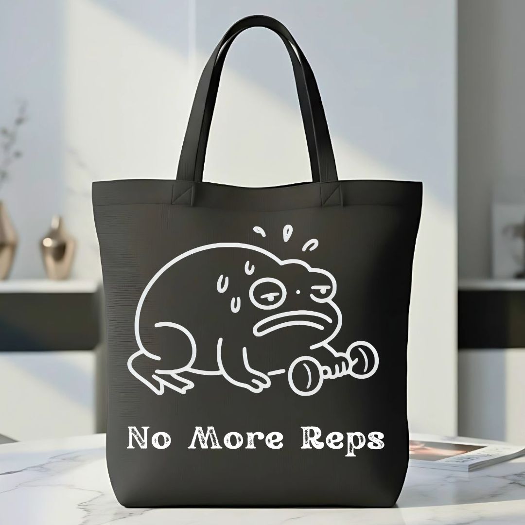 Durable Canvas Gym Tote Bag with Shoe Compartment