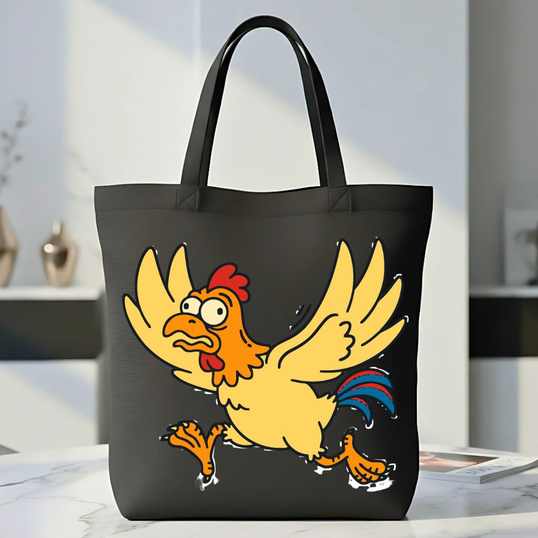 Funny Bird Graphic Tote Bag