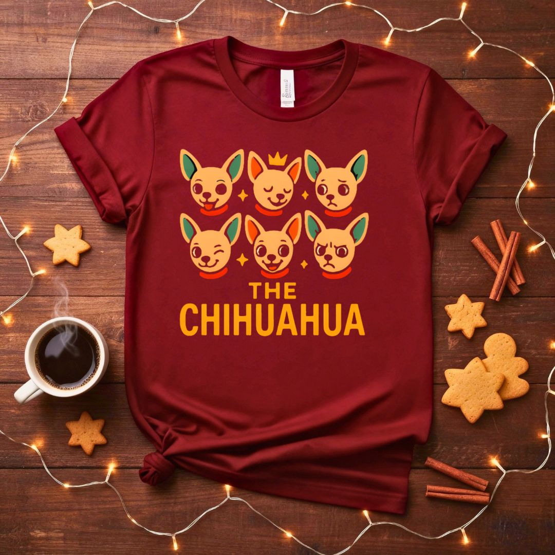 Anxious Chihuahua Meme "I'm a Fraidy Cat" Funny T-Shirt