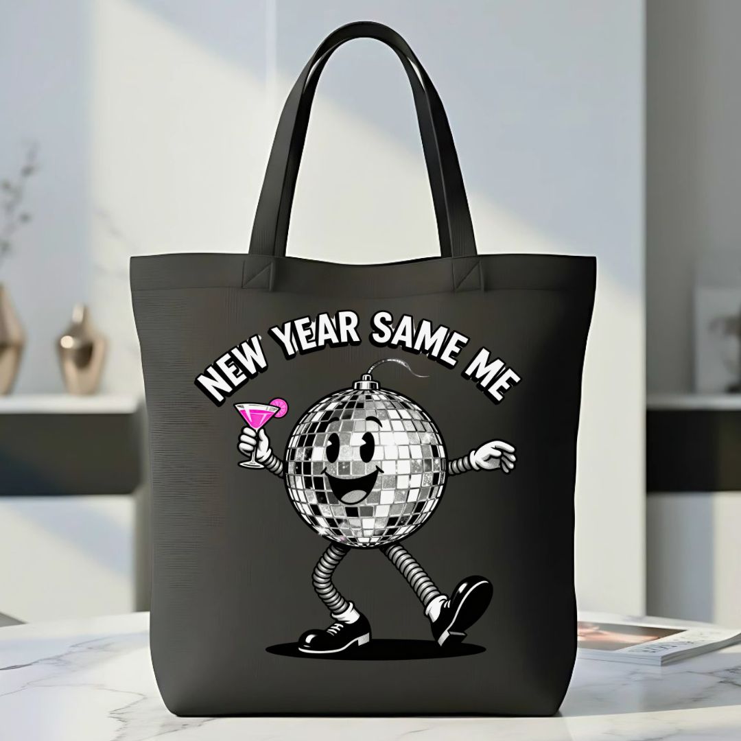 New Year Same Me Ironic Anti-Resolution Tote Bag