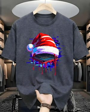 Merry Chip-Mas Potato Chip Pun Christmas T-Shirt