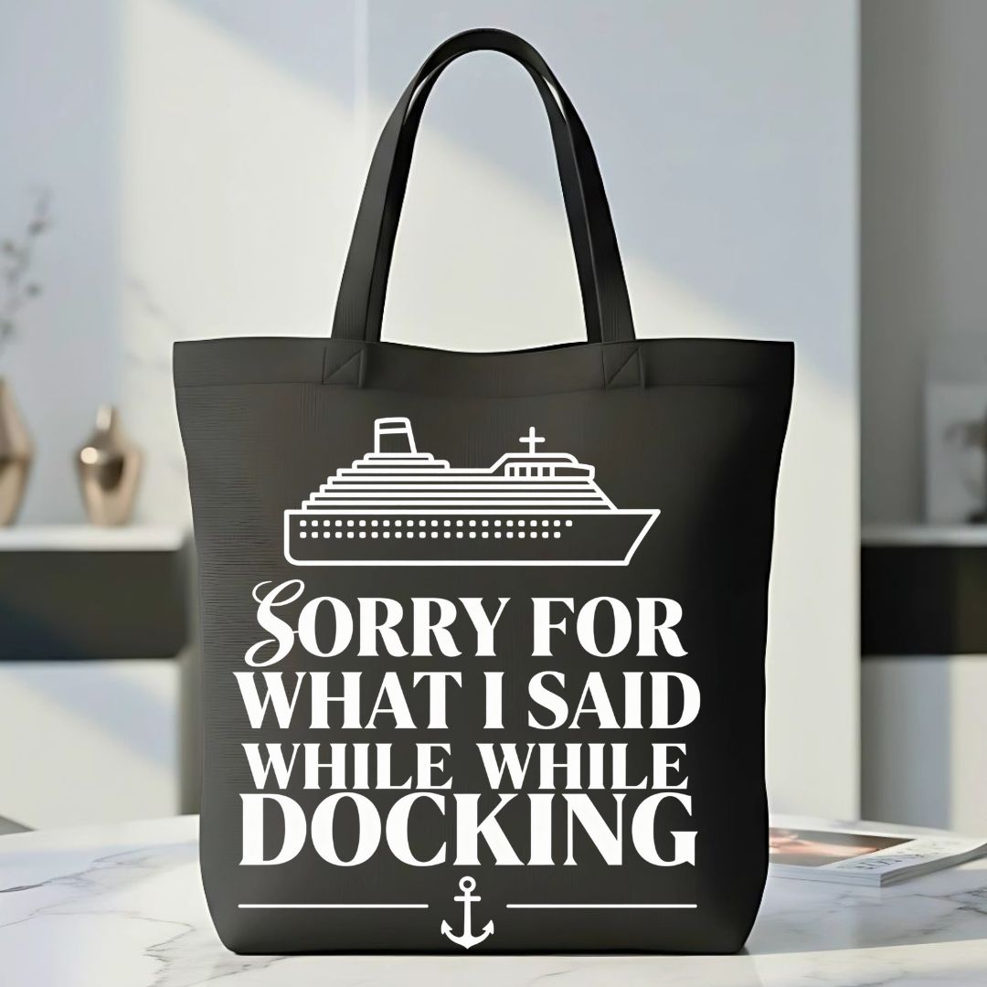 Classic Sailing Ship Illustration Tote Bag for Nautical Lovers