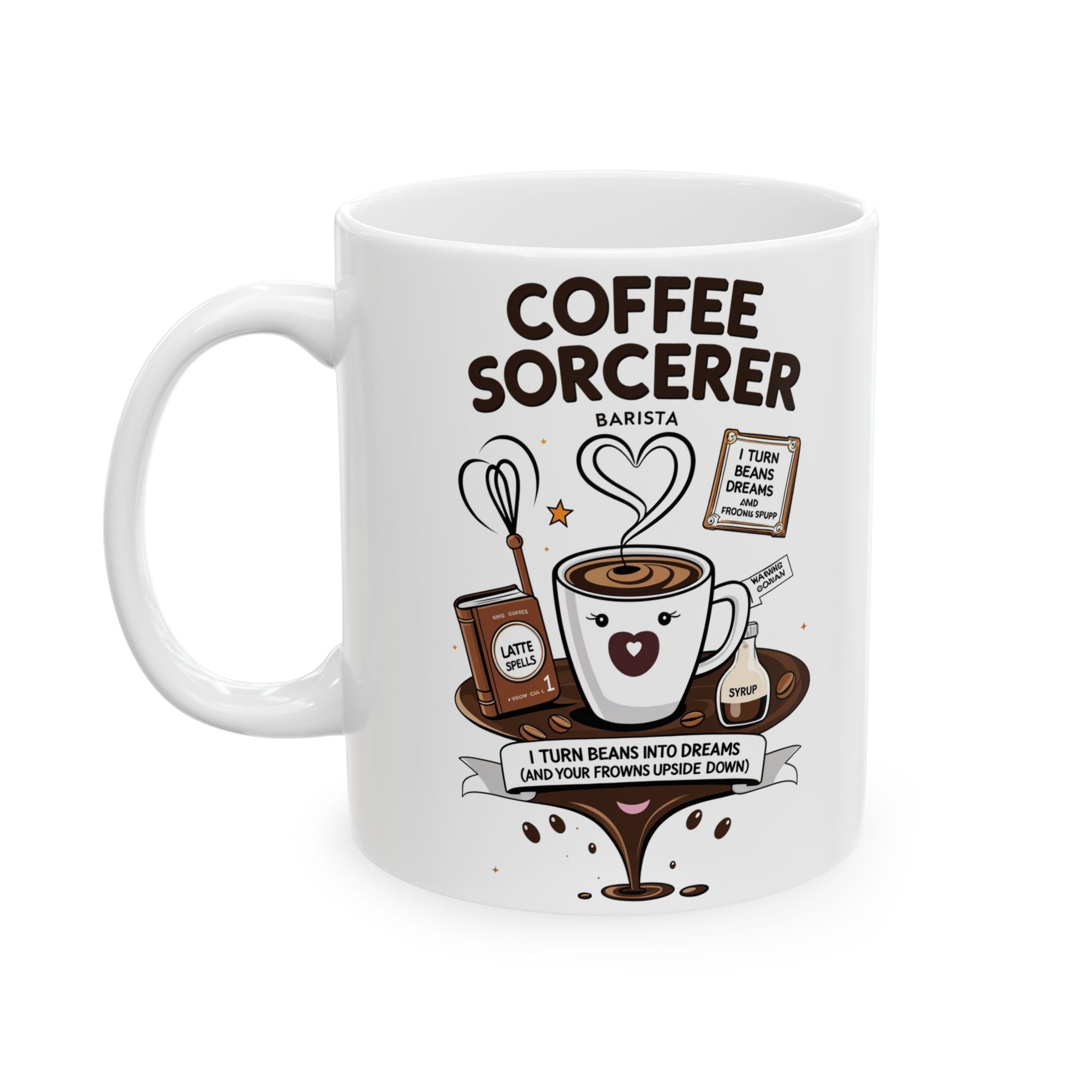 Coffee Sorcerer funny and meme Mug by Memez store
