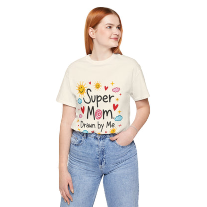 Hand Drawing SUper Mom Tee By Memez store