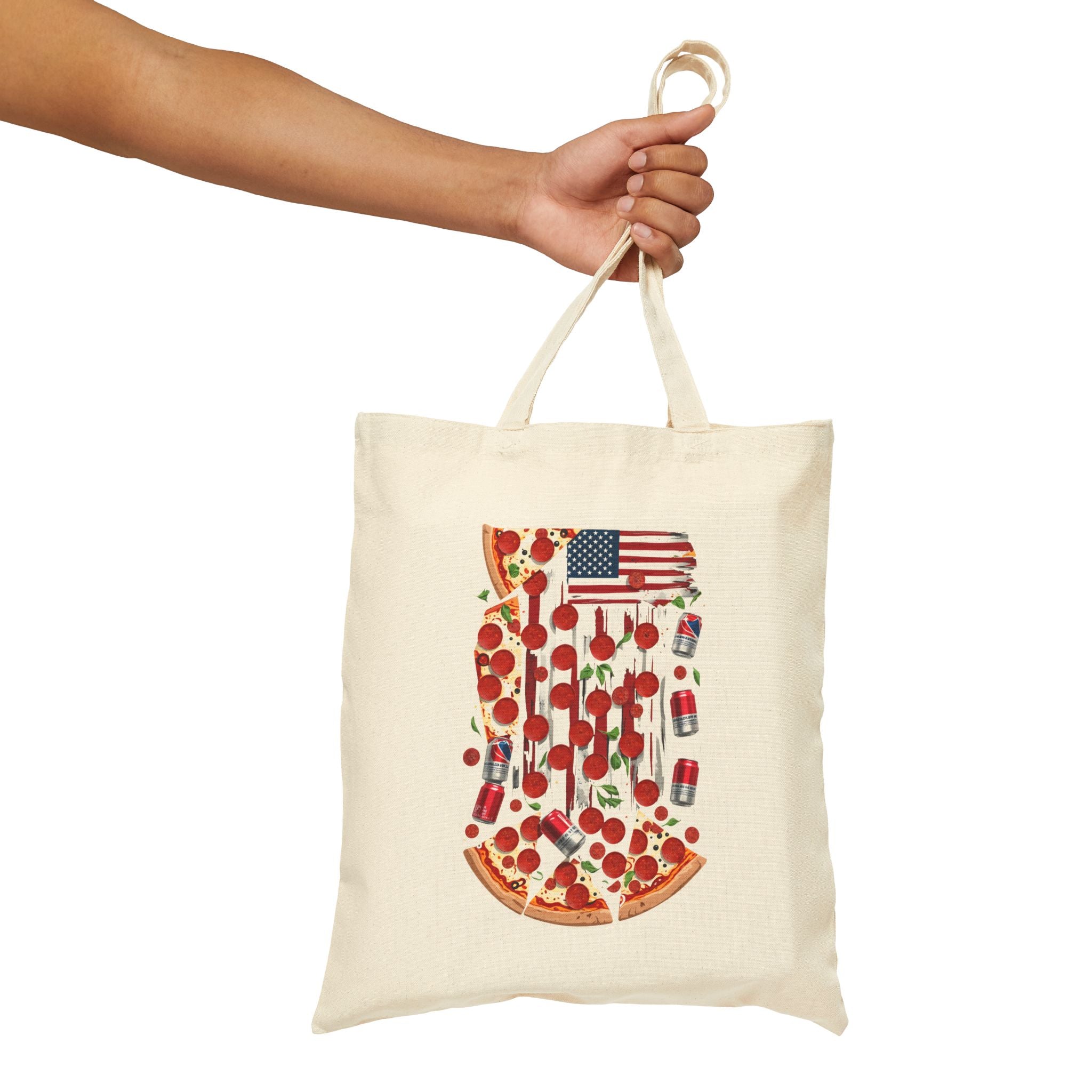 Pizza 4th July Tote Bag By Memez Store