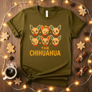 Anxious Chihuahua Meme "I'm a Fraidy Cat" Funny T-Shirt