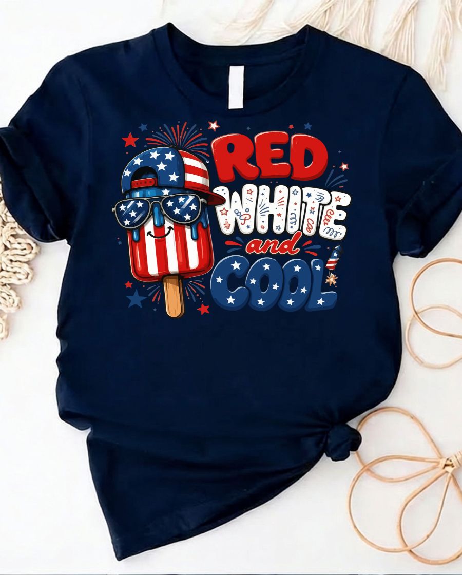 Red and white striped tee classic cool short sleeve shirt