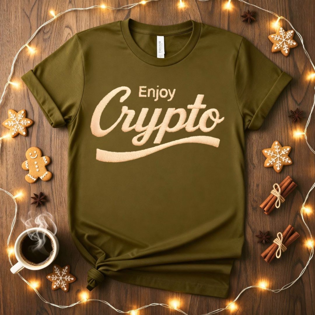 "Enjoy Crypto" Parody Funny T-Shirt for Bitcoin Fans