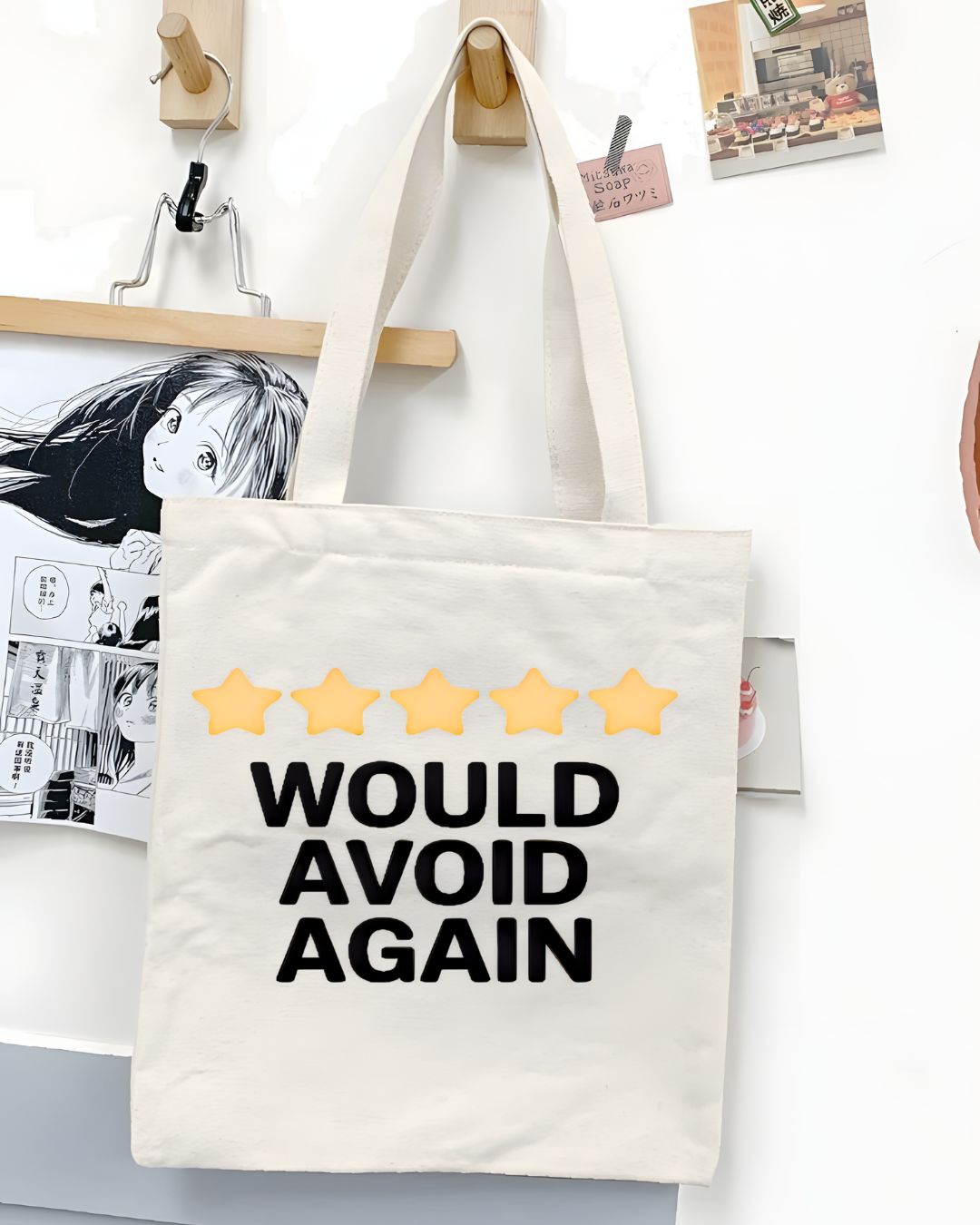 "Would Avoid Again" Sarcastic Review Humor Tote Bag