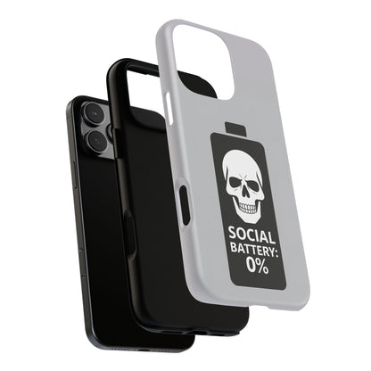 Social Battery Zeero I Phone case by Memez Store