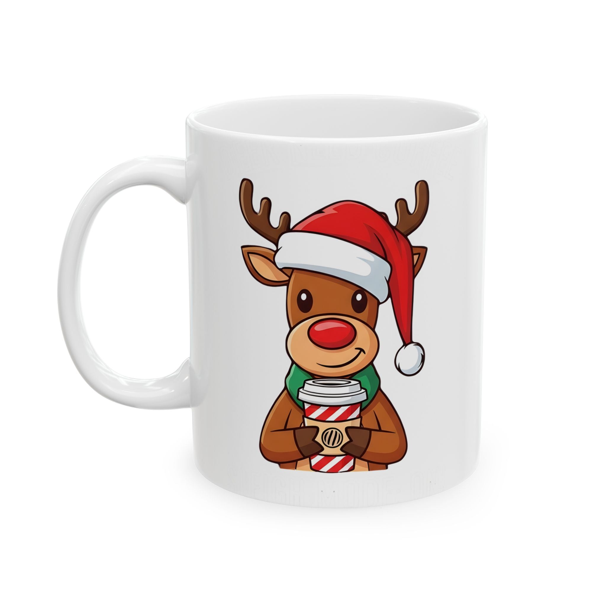 Cow Coffee and Christmas Funny Mug