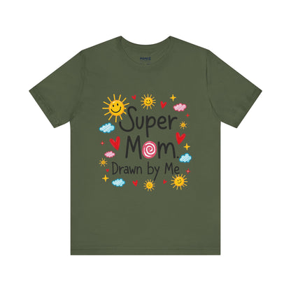 Hand Drawing SUper Mom Tee By Memez store
