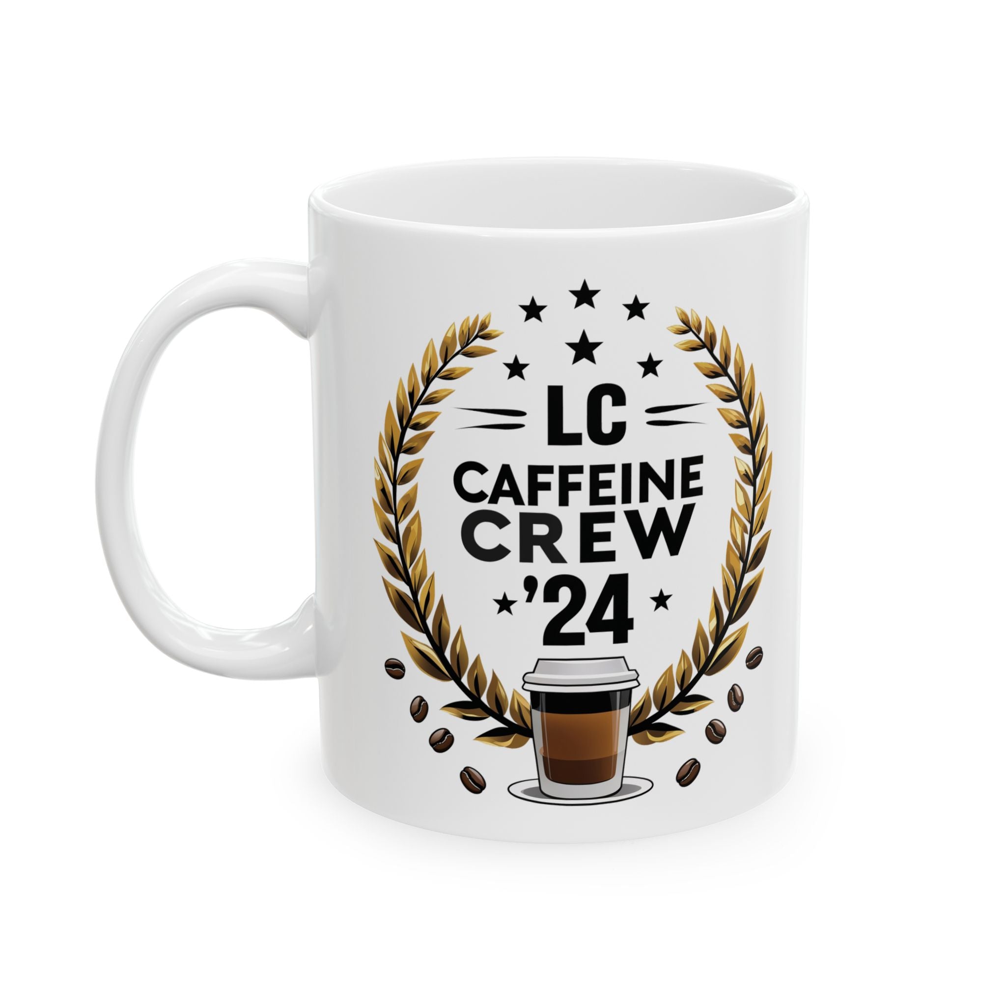 Caffeine Crew Club 2024 funny and meme Mug by Memez store