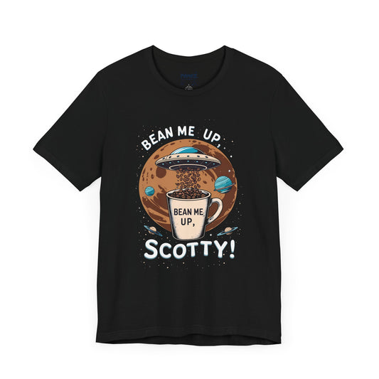 Bean Me Up a Funny Coffee and Allien Lovers Tee By Memez Store