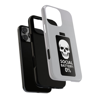Social Battery Zeero I Phone case by Memez Store