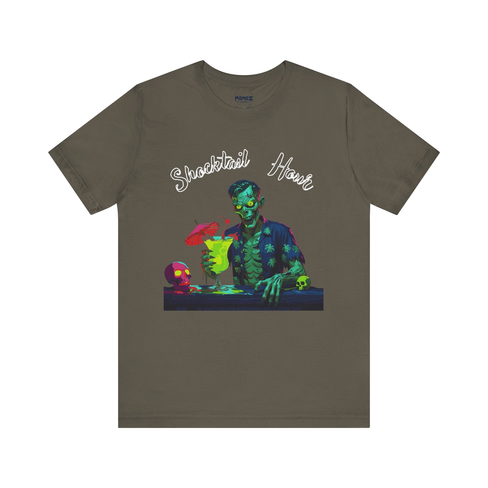 Shocktail Hour Halloween  Funny Tee