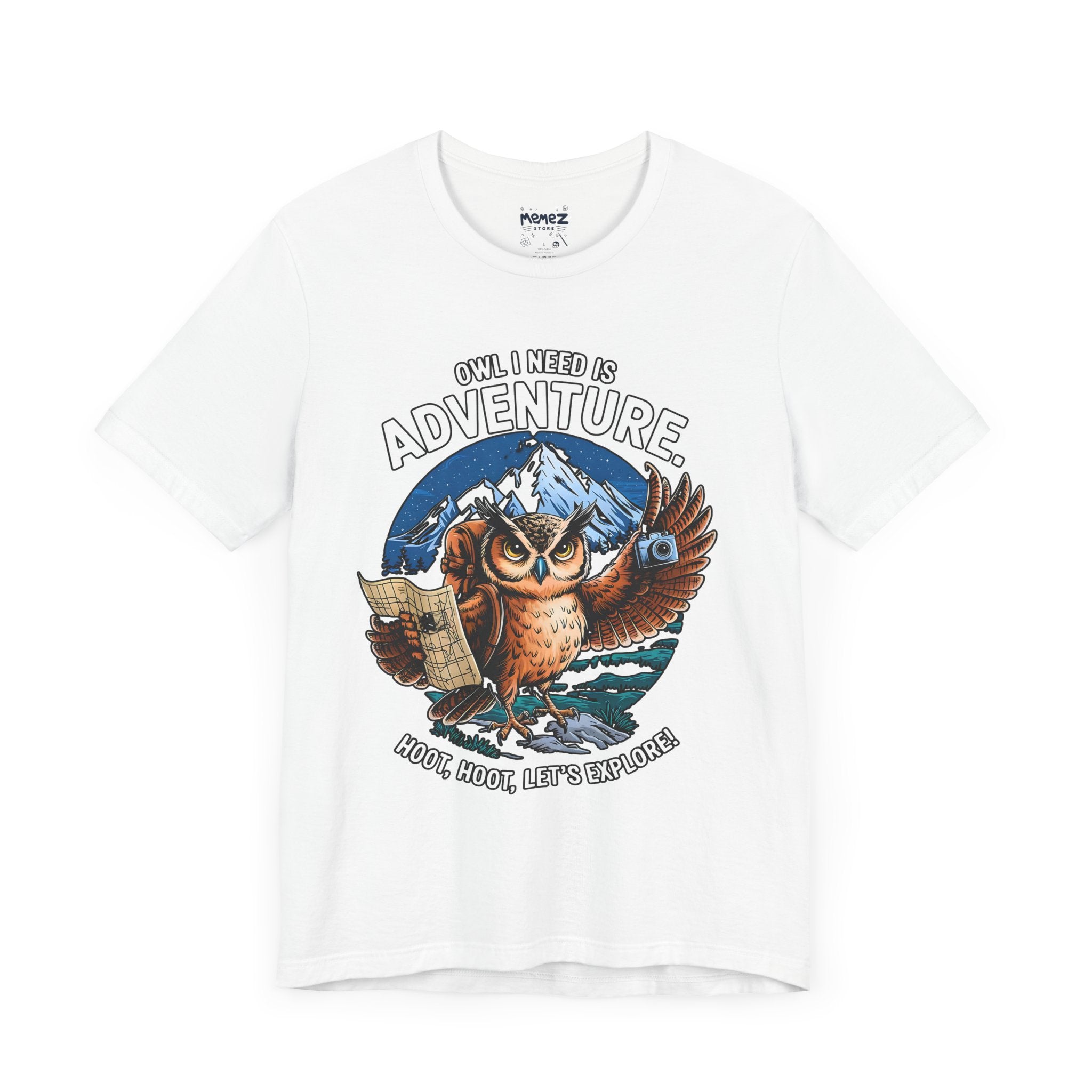 Funny Owl Adventure Tee - Unisex T-Shirt for Nature Lovers