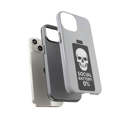 Social Battery Zeero I Phone case by Memez Store