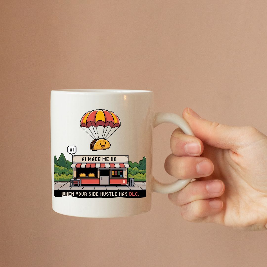 A.I Made Me Do Mug funny geek meme coffee cup