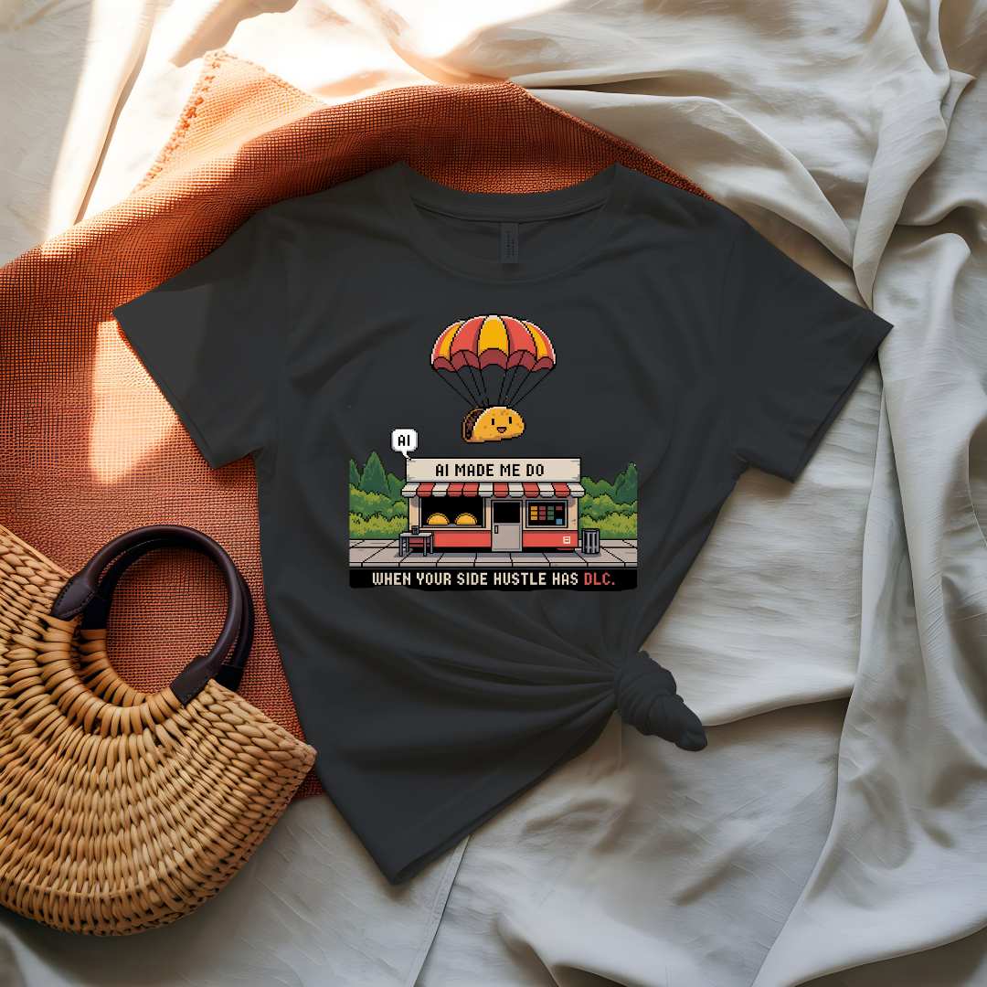 AI Made Me Do It Food Meme Graphic T-Shirt