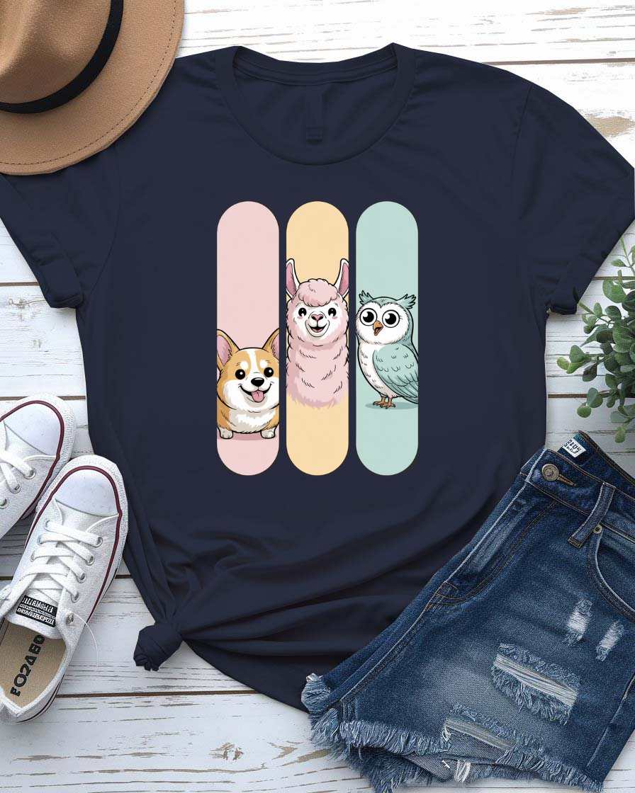 Animal Collage Frame Tee by Memez Store – Funny Nature Shirt