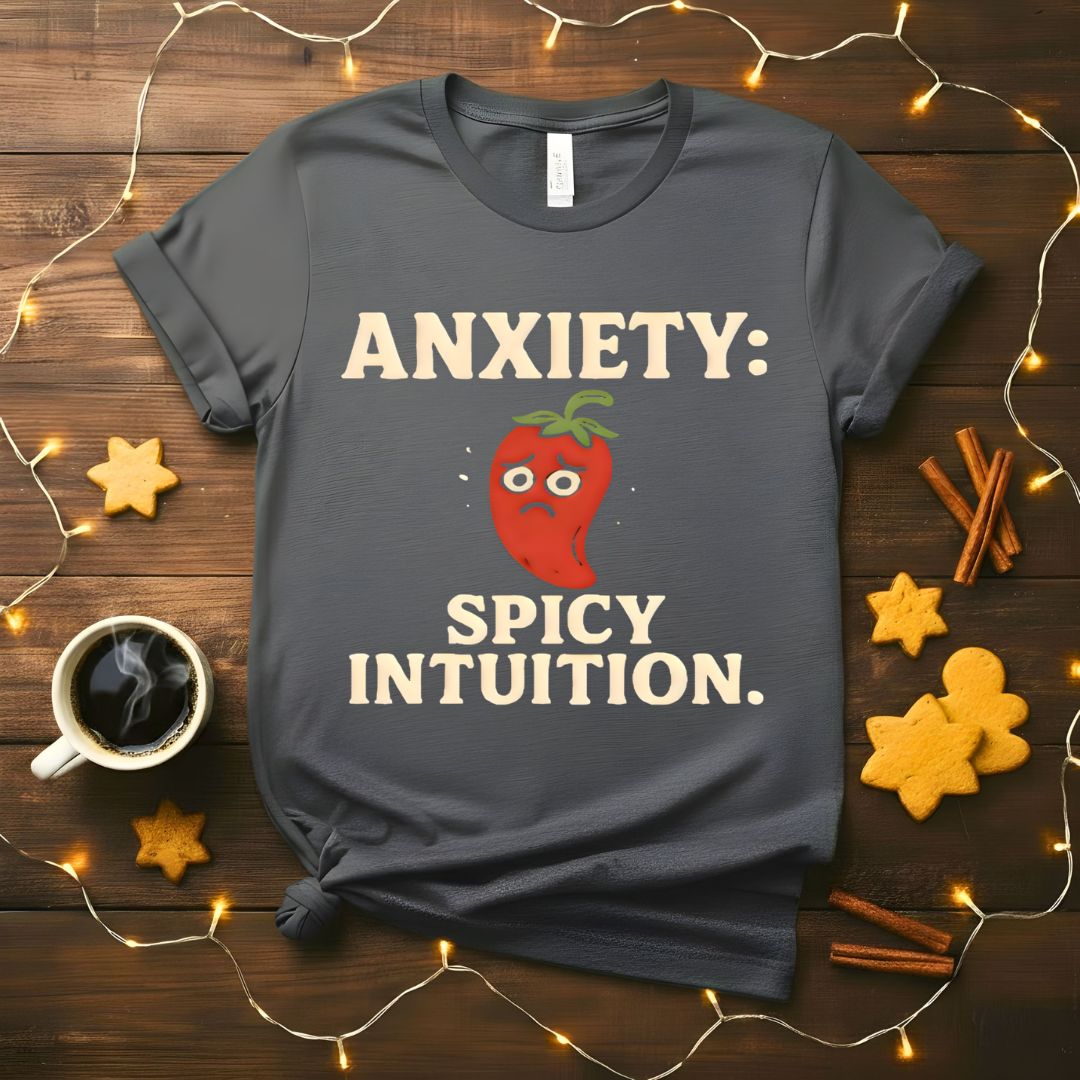 Anxiety Spicy Intuition Funny Mental Health T-Shirt