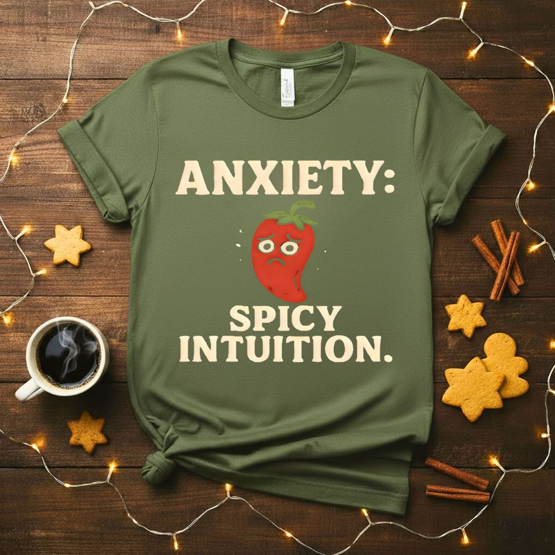 Anxiety Spicy Intuition Funny Mental Health T-Shirt
