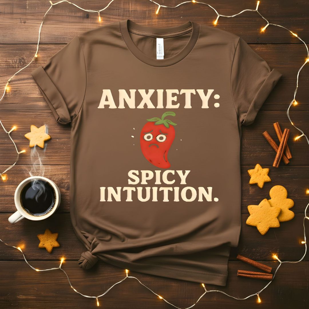 Anxiety Spicy Intuition Funny Mental Health T-Shirt