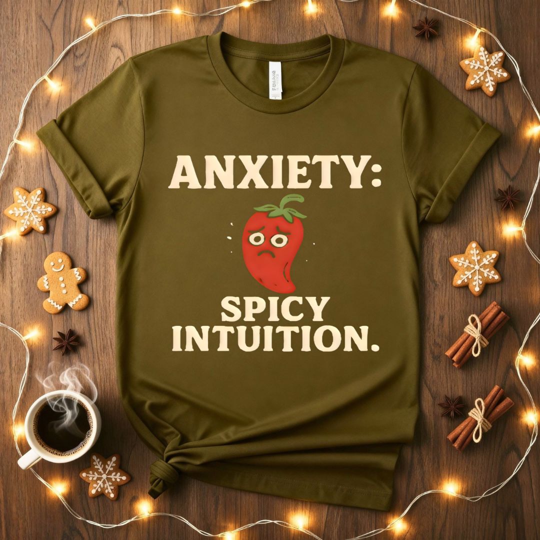 Anxiety Spicy Intuition Funny Mental Health T-Shirt