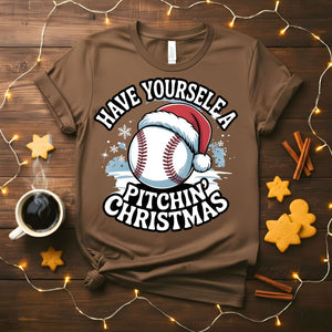 Baseball Christmas Holiday T-Shirt for players and fans