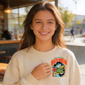 Coastal streetwear unisex crewneck sweatshirt