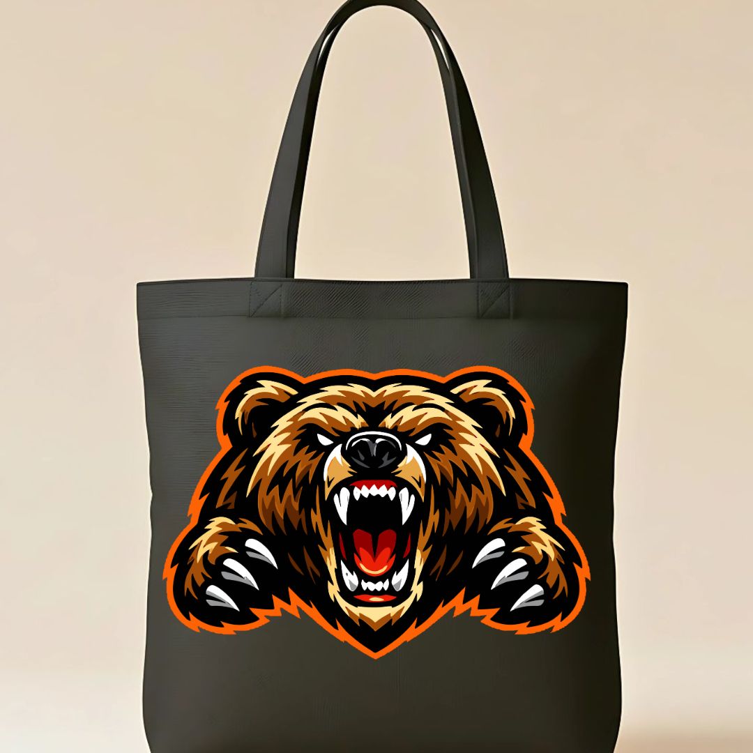 Bear Graphic Tote Bag