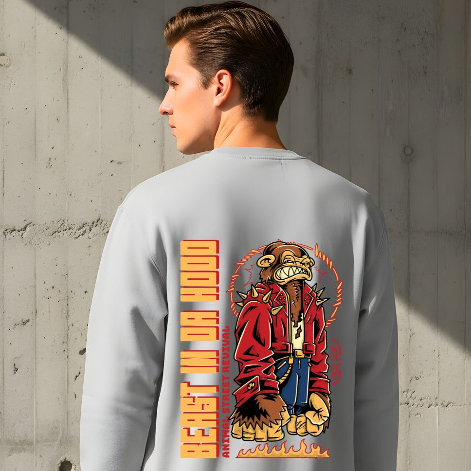 Beast In The Hood streetwear sweatshirt urban graphic pullover