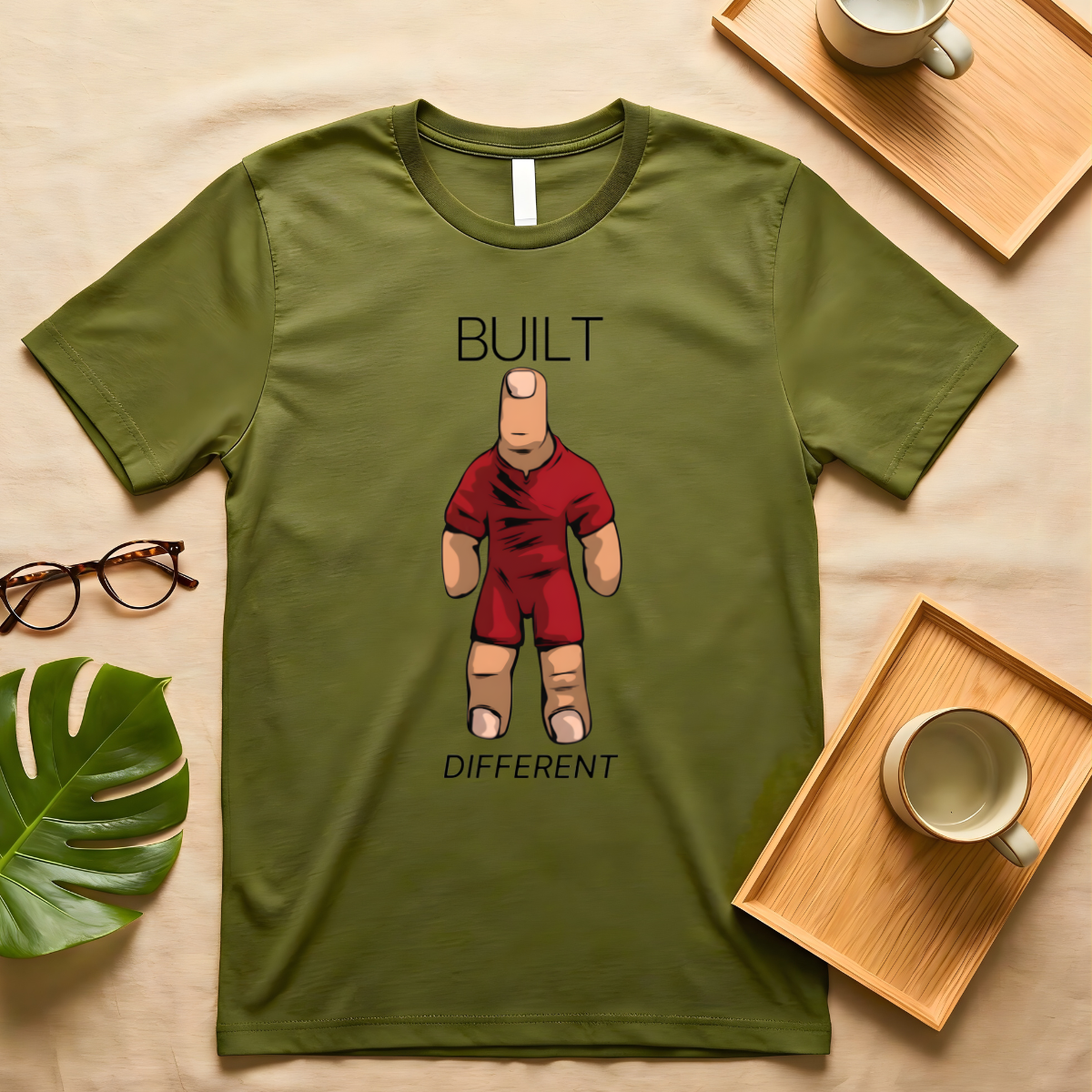 Built Differently funny meme t-shirt by Memez Store