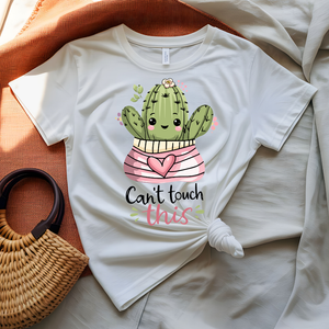 Can't Touch This Graphic T-Shirt with bold 90s rap text