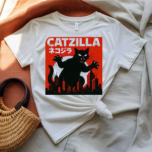 Catzilla Funny Cat Monster Meme T-Shirt
