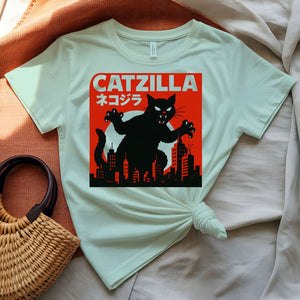 Catzilla Funny Cat Monster Meme T-Shirt