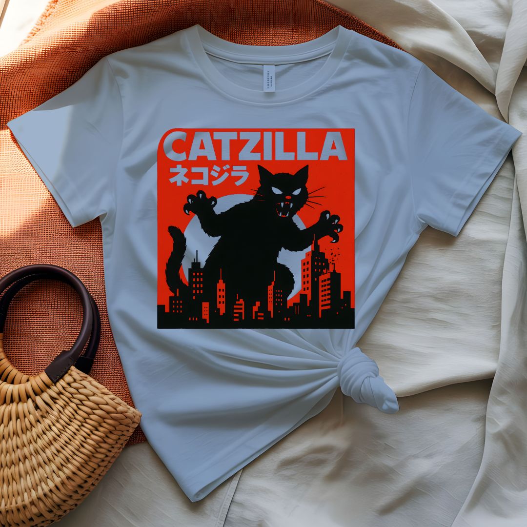 Catzilla Funny Cat Monster Meme T-Shirt