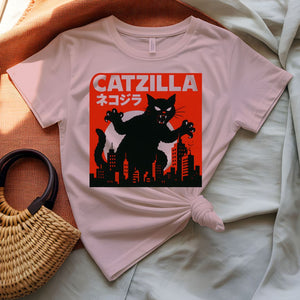 Catzilla Funny Cat Monster Meme T-Shirt