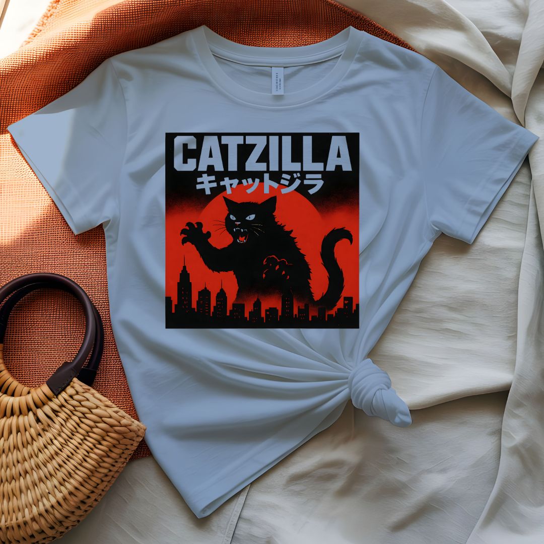 Catzilla Giant Cat Monster Funny T-Shirt