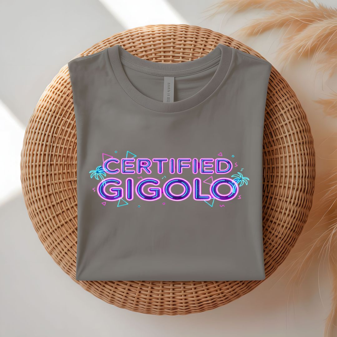 Certified Gigolo Funny Cheeky T-Shirt