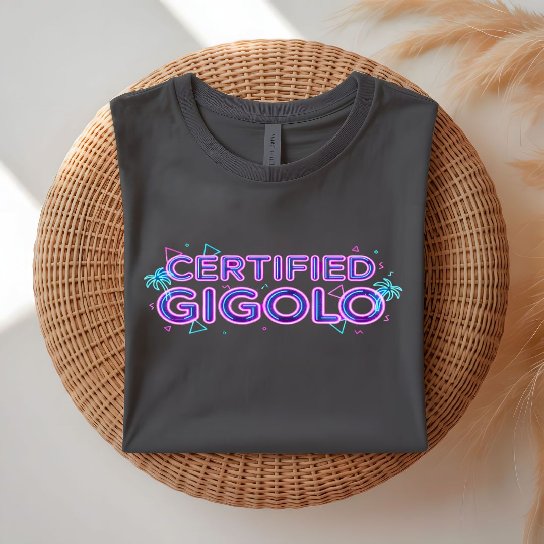 Certified Gigolo Funny Cheeky T-Shirt