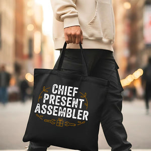 Chief Present Assembler Funny Christmas Tote Bag