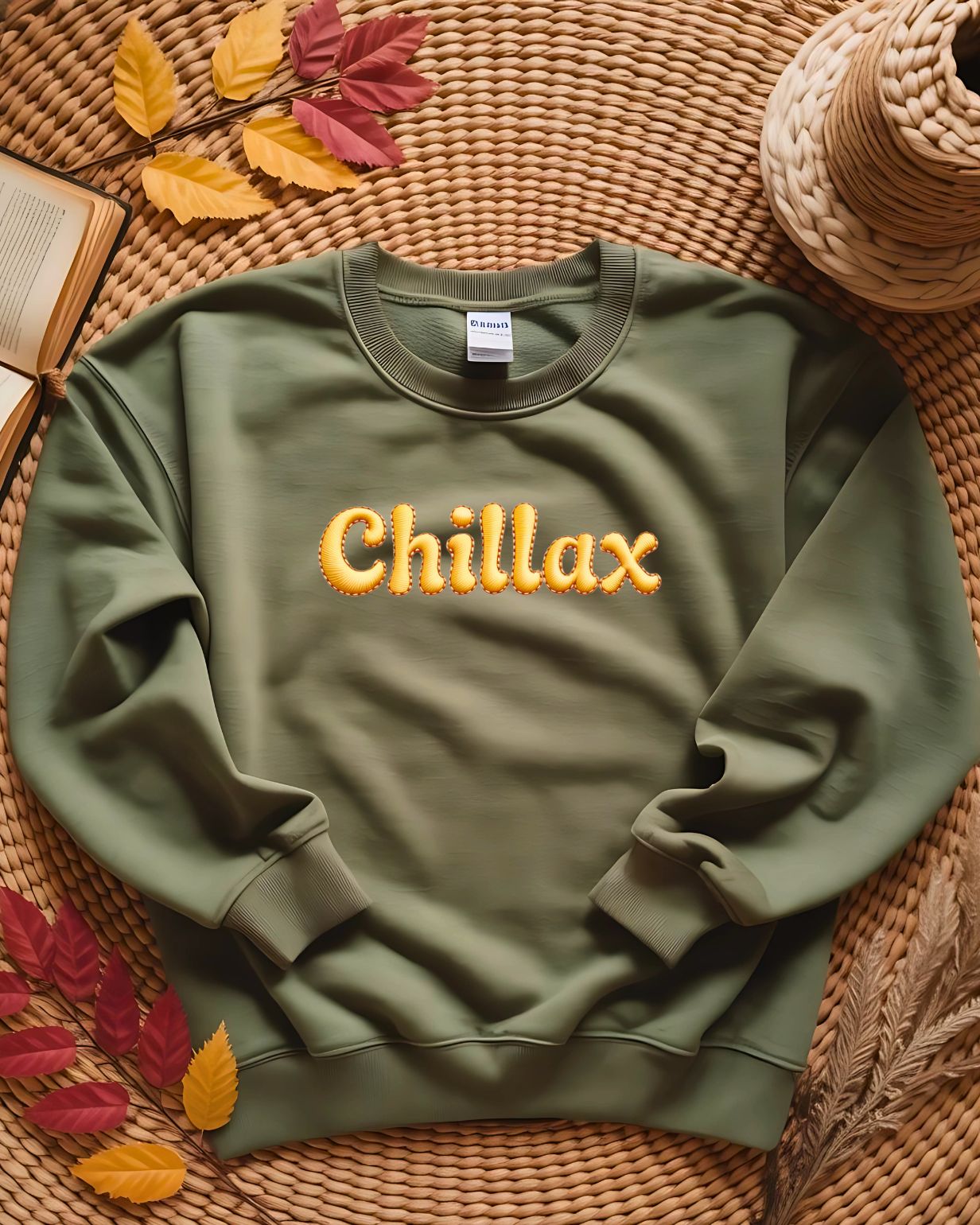 Unisex Chillax embroidered meme sweatshirt